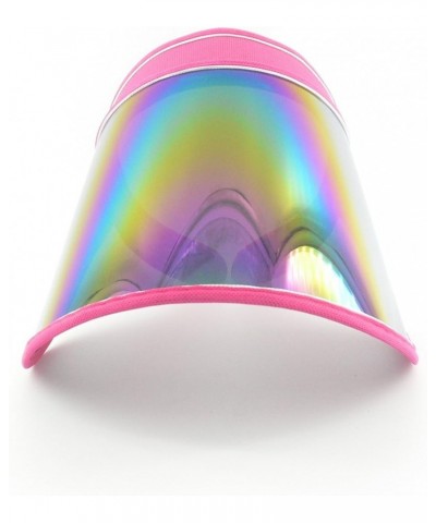 Plastic Sun Visor UV Protection Hat Cap Pink $6.26 Visors