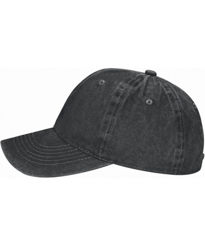 Maria Brink Casquette Baseball Cap Cowboy Unisex Denim Adults Denim Hat Adjustable Size Black Black $11.19 Baseball Caps