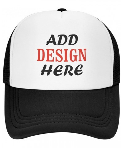 Custom Hats Personalized Adjustable Hat with Your Text/Photo/Image/Logo Trucker Hat Dad Hat, Unisex Indoor/Outdoor Hat Trucke...