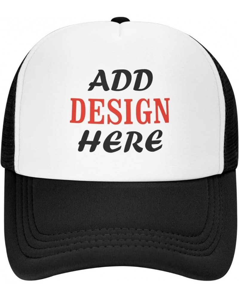 Custom Hats Personalized Adjustable Hat with Your Text/Photo/Image/Logo Trucker Hat Dad Hat, Unisex Indoor/Outdoor Hat Trucke...