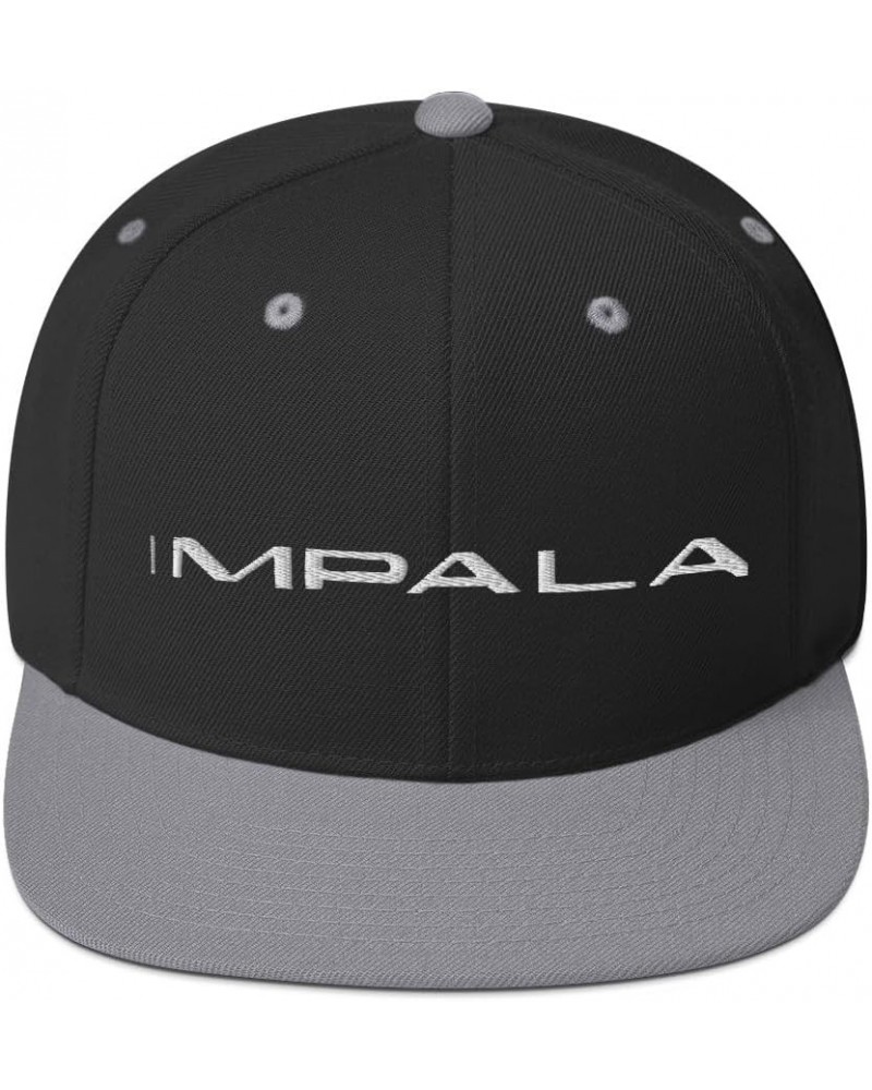 1964 1965 1966 Chevy Impala Emblem Classic Car Custom Snapback Hat Embroidered Adjustable snap Back Black/ Silver $16.43 Base...