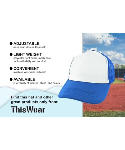 Mark 10:9 - Joined Together No One May Separate with Custom Text Personalized Trucker Hat 2 Blue $15.17 Baseball Caps