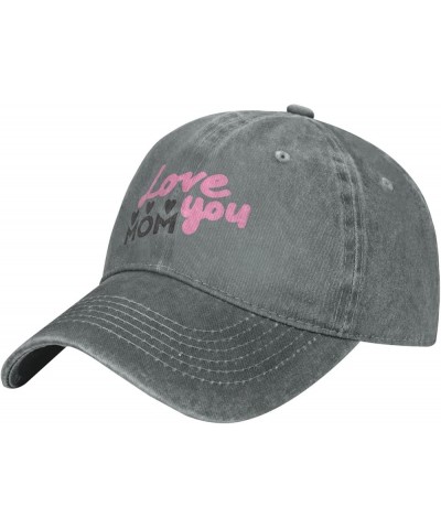 Happy Mother's Day Hat Adjustable Baseball Cap Cotton Cowboy Hat, Fashionable for Man Woman Gray $11.99 Cowboy Hats