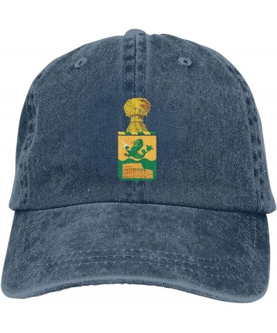 194th Armor Regiment Denim Cap Trucker Hat Adjustable Hat for Men and Women Navy Blue $14.63 Baseball Caps