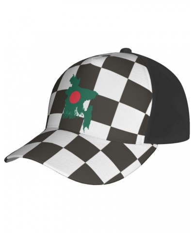 Bangladesh Map Flag Baseball Cap Adjustable Men Women Tucker Dad Hat Black $15.88 Baseball Caps