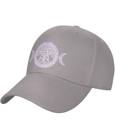 Wiccan & Pagan Sacred Hat Adult Unisex Adjustable Baseball Cap Casquette for Men Women Gray $13.80 Baseball Caps