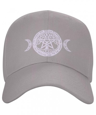 Wiccan & Pagan Sacred Hat Adult Unisex Adjustable Baseball Cap Casquette for Men Women Gray $13.80 Baseball Caps