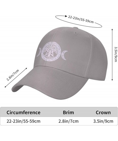 Wiccan & Pagan Sacred Hat Adult Unisex Adjustable Baseball Cap Casquette for Men Women Gray $13.80 Baseball Caps