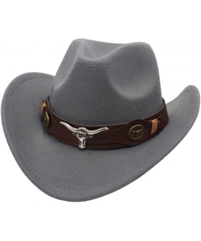 Tibetan Cowboy Caps Western Cowgirl Hat for Women Girl Photo Props Folk Cowgirl Hats Party Fedora Caps Fedora Hat Gray $7.73 ...