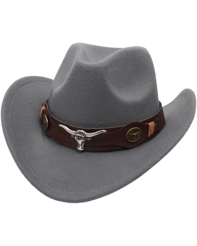 Tibetan Cowboy Caps Western Cowgirl Hat for Women Girl Photo Props Folk Cowgirl Hats Party Fedora Caps Fedora Hat Gray $7.73 ...