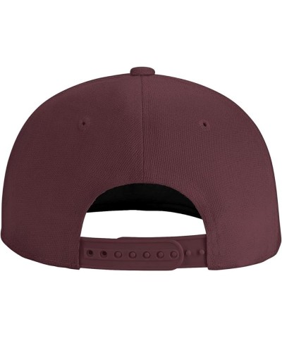 Over This Shit Hat Flat Bill Baseball Cap Hip Hop Style Flat Visor Hats Adjustable Outdoor Black Cap Unisex Dark Red $11.13 B...