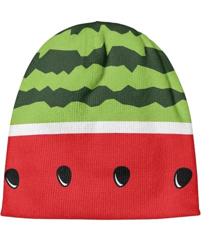 Ugly Christmas Knit Beanie Hat Winter Hats Soft Slouchy Warm Cuffed Beanie Hat Watermelon $12.59 Skullies & Beanies