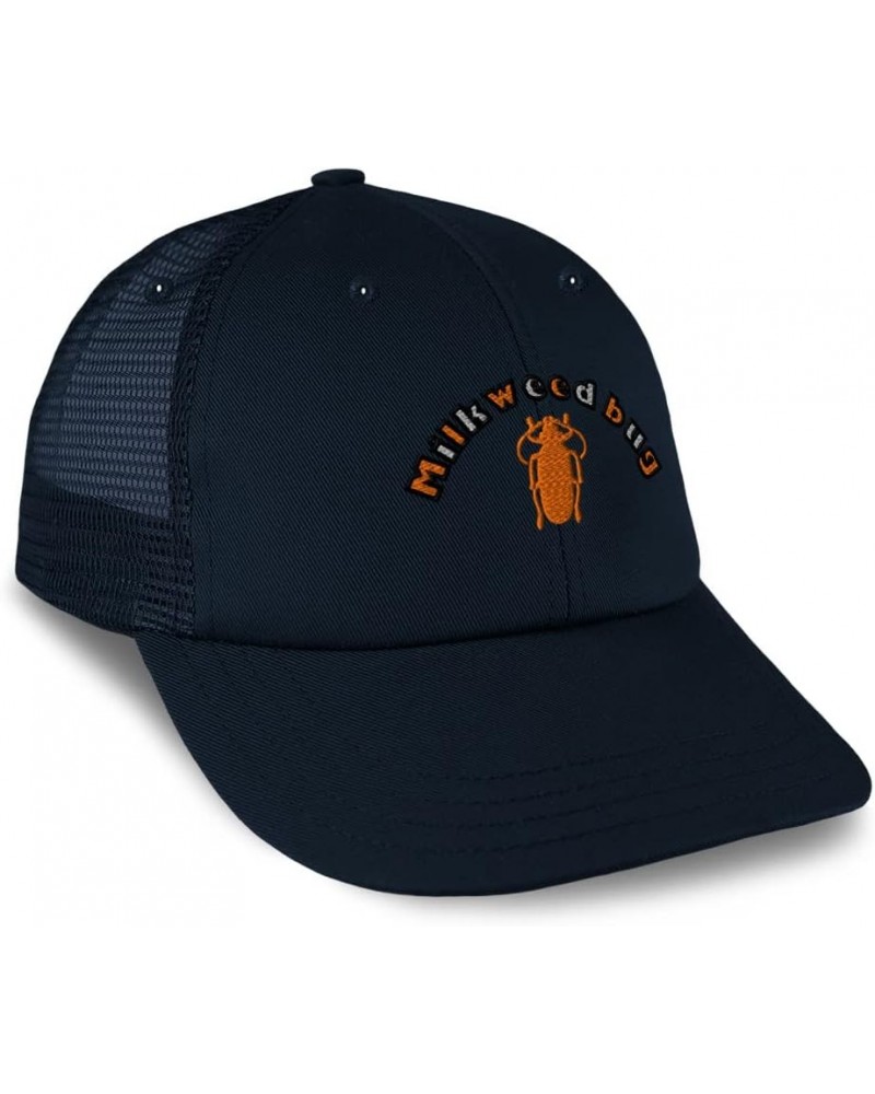 Custom Custom Trucker Hat Baseball Cap Milkweed Bug Insects Insects Cotton Nature Dad Hats for Men & Women Navy Design Only $...