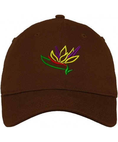 Soft Baseball Cap Plants Bird of Paradise Embroidery Flowers and Plants Cotton Dad Hats for Men & Women Brown Design Only $12...