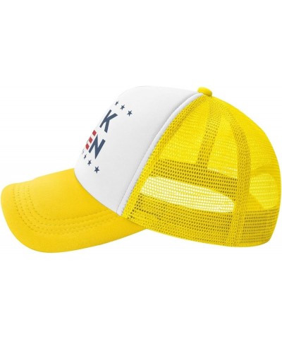 Fuck Biden USA Flag America Trucker Hat Men Mesh Baseball Cap Baseball Hats Women Sun Hat Dad Cap Fishing hat Black Yellow $1...