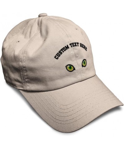 Soft Baseball Cap Animal Cat Eyes Embroidery Cats Twill Cotton Weasel Dad Hats for Men & Women Stone Personalized Text Here $...