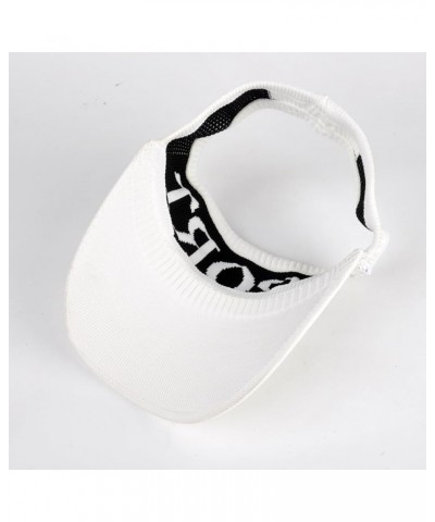 Bling Rhinestones Plain Sport Sun Visor Women Visor Hats Golf Hat Adjustable Rhinestone Hat Summer Visors for Women Sport Whi...