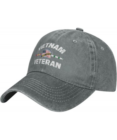 Vietnam Veteran Hat 1961-1975 Vietnam Veteran USA Flag Freedom Dayfighter Vietnam War Trucker Hat Baseball Cap Gray $10.99 Ba...