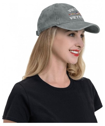 Vietnam Veteran Hat 1961-1975 Vietnam Veteran USA Flag Freedom Dayfighter Vietnam War Trucker Hat Baseball Cap Gray $10.99 Ba...