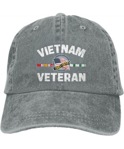 Vietnam Veteran Hat 1961-1975 Vietnam Veteran USA Flag Freedom Dayfighter Vietnam War Trucker Hat Baseball Cap Gray $10.99 Ba...