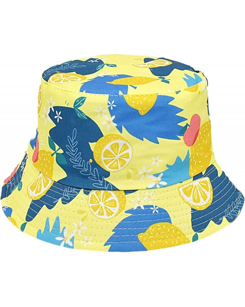 Bucket Hat for Women Men Cotton Summer Sun Beach Fishing Cap Breathable Fishing Hat Gifts Birthday Easter Yellow $6.25 Bucket...