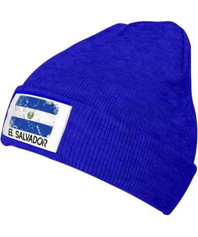 Beanie,El Salvador Flag Salvadoreño Gifts Beanie Hat Women Warm Hats Men Knit Hat Slouchy Skull Cap Knitted Hat Black Blue $1...