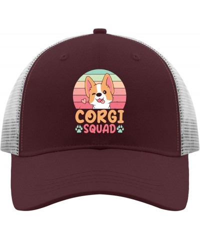 Mens Trucker Hats Dog Lovers Black Snapback Hats for Men Trucker Hats Snapback Breathable Sport Hat Chestnut Red $13.81 Baseb...