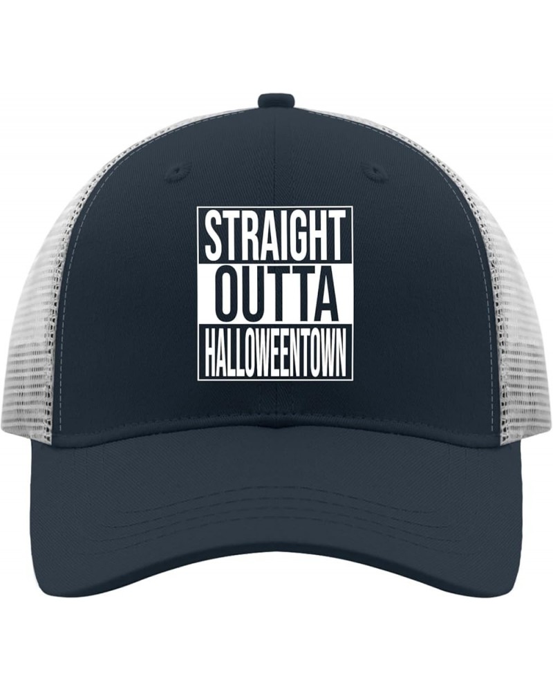 Cowboy hat Town Straight outa Halloween Town Trucker hat Men Cool hat Gifts for Women Baseball Hat Suitable for Beach Marine ...