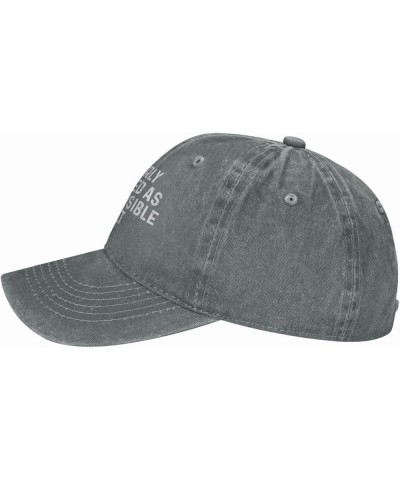 Cleverly Disguised As A Responsible Adult Hat for Women Baseball Cap Graphic Hats Gray $8.09 Baseball Caps