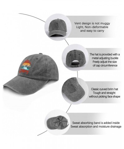 Cowboy hat Men I'd Rather be Camping Trucker hat Men Cute hat Gifts for Him Beach Caps Suitable for Streetwear Pigment Gray $...