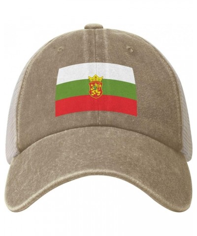 Flag of Bulgarian National Minority in Serbia Baseball Cap for Women Mens Hats Retro Mesh Caps Dad Hat Natural $11.44 Basebal...