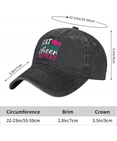 This Chick Can Cheer Baseball Cap Golf Dad Hat Adjustable Original Classic Low Profile Cotton Hat Men Women Eat Sleep Cheer R...