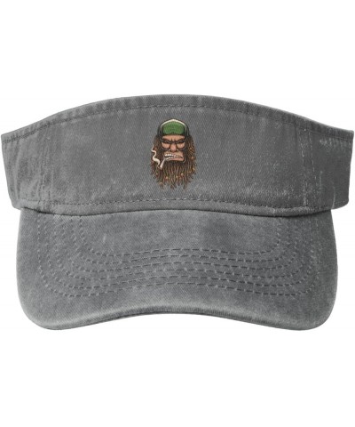 Monkey with Braided Hair Sun Hat Sun Visor Hats for Women Men Baseball Cap Golf Hats Gray $13.73 Visors