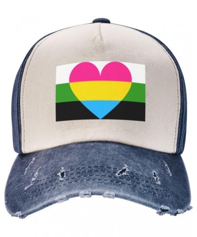 Pansexual Neutrois Pride Flag Baseball Cap Adult Adjustable Casual Duck Tongue Hat Golf Caps Trucker Hats Navy Blue $13.37 Ba...