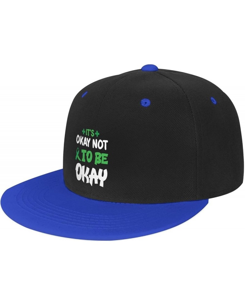 Its Okey Not to Be Okey Baseball Cap for Men Women Snapback Hat Adjustable Flat Bill Hats Blue $12.36 Baseball Caps