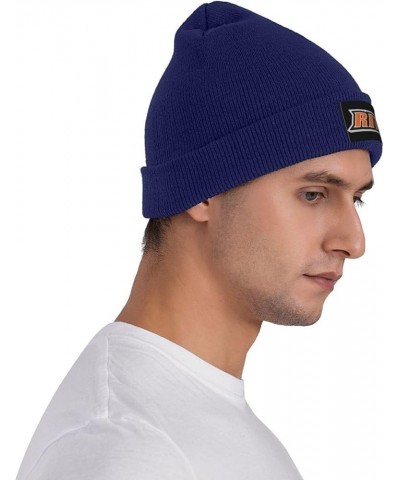 Rochester Institute of Technology Logo Stretch Knit Hat for Men Women Winter Warm Cap Navy Blue $7.08 Skullies & Beanies