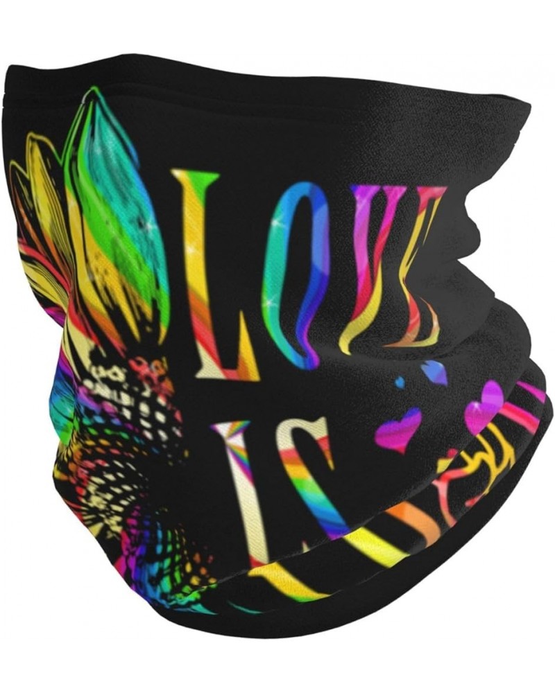 LGBT Gay Pride Rainbow Sunflower Love Is Love Bandana Face Mask Warmer Neck for Dust Wind Sun Protection Lgbt Gay Pride Rainb...