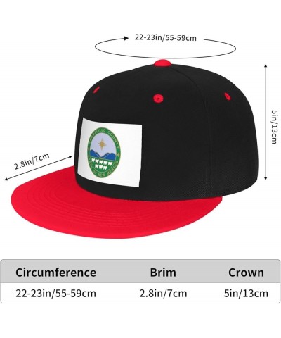 Flag of Bernalillo County, New Mexico Baseball Cap for Men Women Snapback Hat Adjustable Flat Bill Hats Red $10.38 Baseball Caps