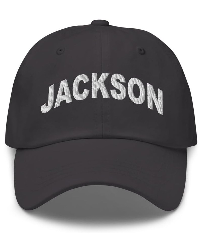 Jackson Pennsylvania Hat Jackson PA Cap Embroidered Dad Hat Adjustable Strap Closure Unisex Dark Grey $22.39 Baseball Caps