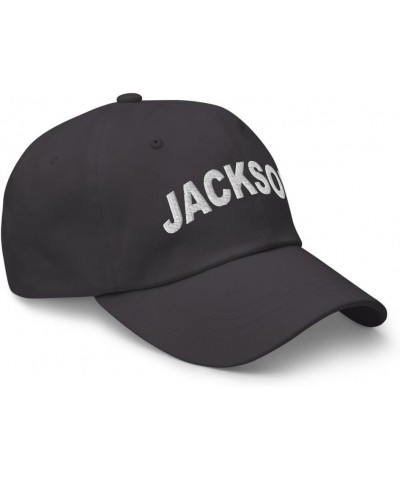 Jackson Pennsylvania Hat Jackson PA Cap Embroidered Dad Hat Adjustable Strap Closure Unisex Dark Grey $22.39 Baseball Caps