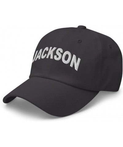 Jackson Pennsylvania Hat Jackson PA Cap Embroidered Dad Hat Adjustable Strap Closure Unisex Dark Grey $22.39 Baseball Caps