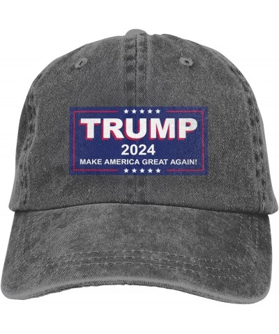 Trump 2024 Make America Great Again! Blue Gifts Baseball Cap Snapback Hats Outdoor Baseball Hat for Men Women Black Deep Heat...