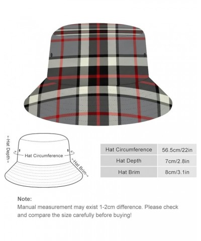 Bucket Hats Sun Cap Packable Outdoor Fashion Fisherman's Hat for Women and Men Gray, Black and Red Thompson Clan Formal Tart ...