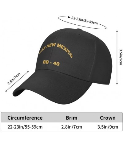 USS New Mexico Bb-40 Flag-Baseball Caps Denim Hats Cowboy Knit hat Fisherman's hat Black $15.47 Baseball Caps