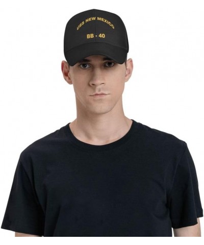 USS New Mexico Bb-40 Flag-Baseball Caps Denim Hats Cowboy Knit hat Fisherman's hat Black $15.47 Baseball Caps