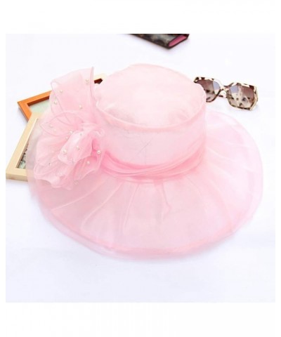 Women's Church Fascinator Bridal Tea Party Wedding Hat Trucker Cap Pink-b $6.71 Baseball Caps