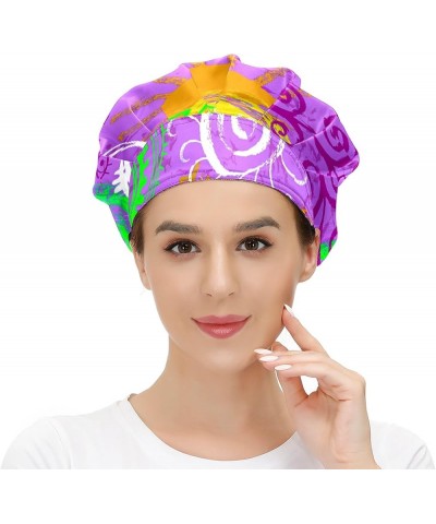 Adjustable Working Caps, Elastic Bandage Tie Back Hats, Cover Hair Bouffant Hats with Sweatband 89 Ethnic Image $9.99 Balaclavas