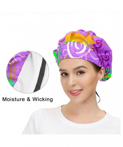 Adjustable Working Caps, Elastic Bandage Tie Back Hats, Cover Hair Bouffant Hats with Sweatband 89 Ethnic Image $9.99 Balaclavas