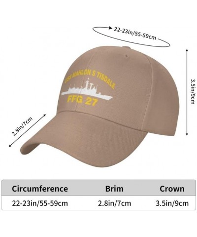 USS Mahlon S Tisdale FFG 27 Flag-Baseball Caps-Denim Hats Cowboy Knit hat Fisherman's hat Natural $16.13 Baseball Caps