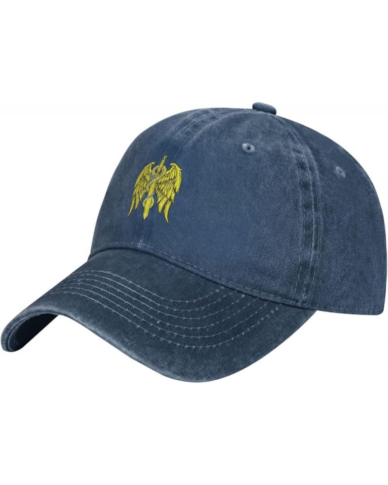 Sword and Snake Baseball Cap for Men Women Hats Adjustable Vintage Cowboy Hat Dad Hats Navy Blue $9.34 Cowboy Hats